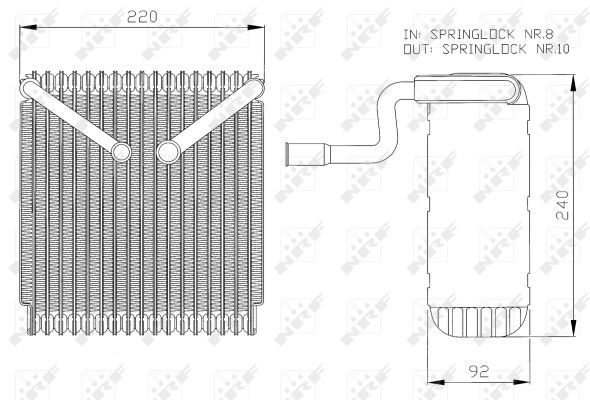 Verdampfer Klimaanlage, 0047110009-03