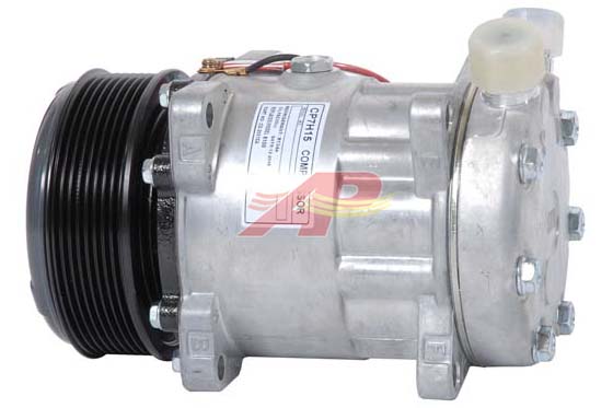 Sanden-Klimakompressor SD7H15 Universal - 24 V, Riemenscheibe 119 mm, 8 Rillen
