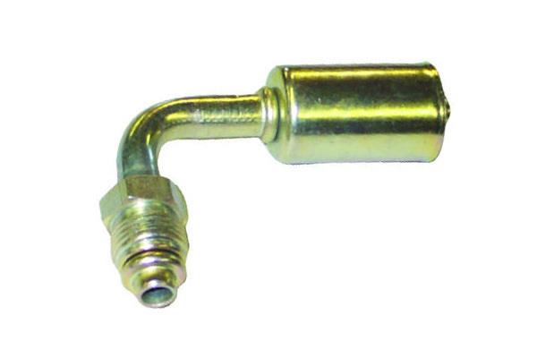 Stahl Fitting Reduzierung | 90°, Schlauchgröße 12