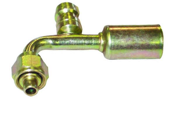 Stahl Fitting | 90°, Schlauchgröße 6