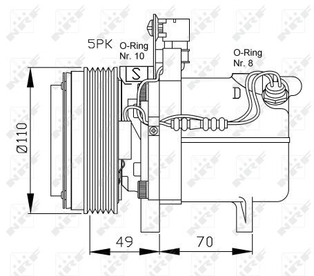 Aftermarket Klimakompressor, 0044710412-03