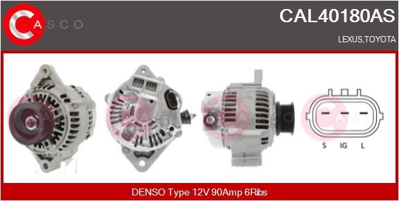 Aftermarket Generator - 0000415374-03 | Lexus, Toyota, 2706062090