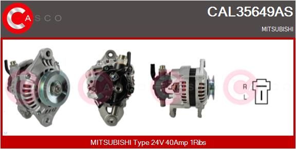 Aftermarket Generator - 0000415331-03 | Mitsubishi, A003T76682, A3TN5082, ME017600