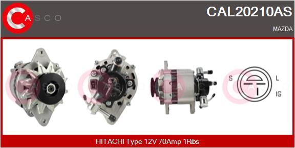 Aftermarket Generator Mazda, Isuzu, Y70118300A, Y70118300RE, 8970883942, LR160442F | 0000415145-03