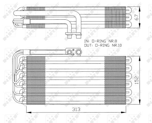 Verdampfer Klimaanlage, 0047110017-03