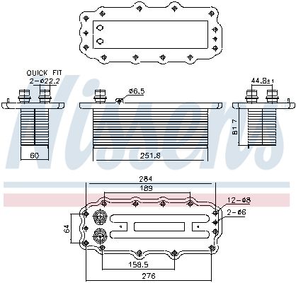 Ladeluftkühler, 0046810610-03 | Fiat, Jeep, 77368534