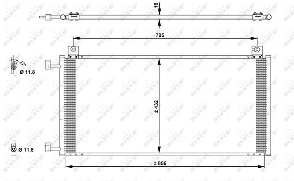 Klimakondensator - 0044810971-03 | Honda, 80110TR0A01, 80110TS4T01, 80110TX6A01