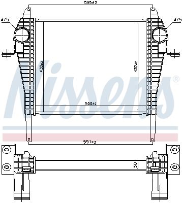 Ladeluftkühler, 0046810684-03 | BMW, 500061376, 504289364