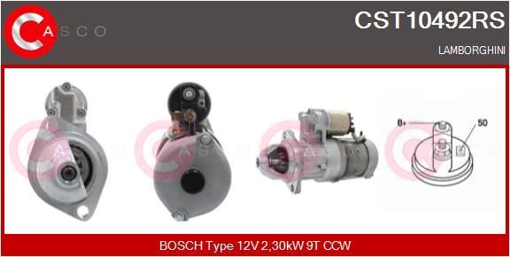 Austausch Starter Lamborghini, VW, 016016104, 07M911023 | 0000214074-02