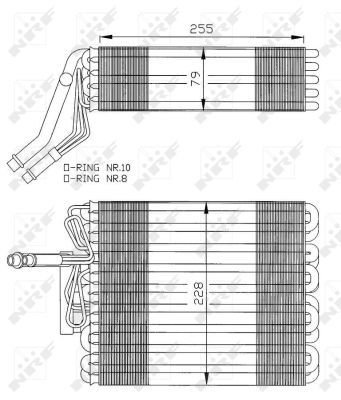 Verdampfer Klimaanlage, 0047110001-03