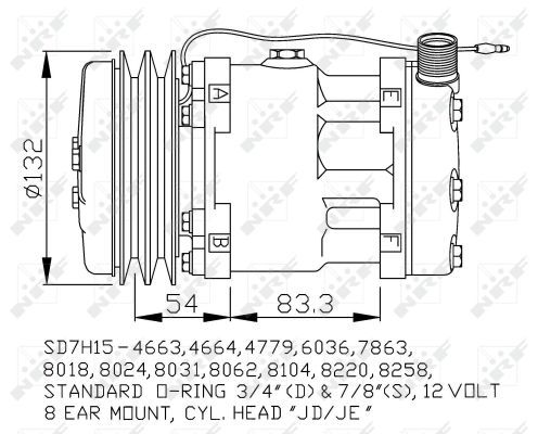 Aftermarket Klimakompressor, 0044710016-03 | 47742400, 32838600