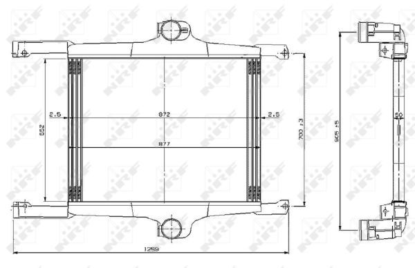 Ladeluftkühler, 0046810507-03 | Iveco, 41214448, 500060970