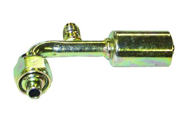 Stahl Fitting | 90°, Schlauchgröße 6