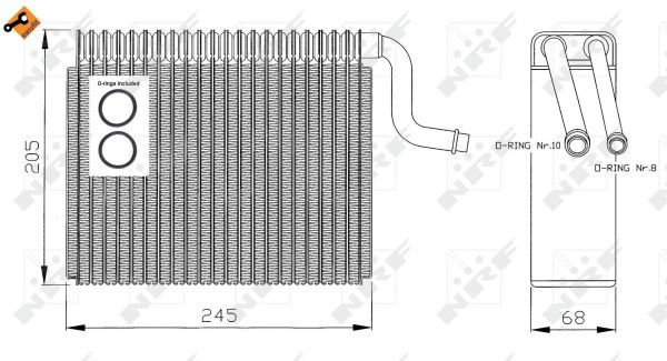 Verdampfer Klimaanlage, 0047110013-03