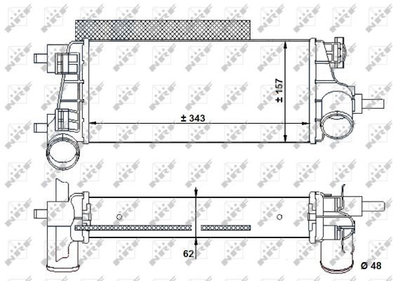 Ladeluftkühler, 0046810505-03 | Ford, 1764929, 2026747, CV619L440VC, CV619L440VD