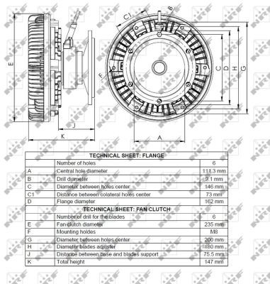 Lüfterkupplung, 0050910070-03 | Mercedes-Benz, 0002007722, A0002007722