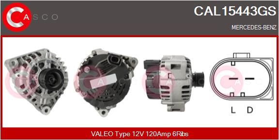 Original Generator Mercedes-Benz (S202), A0111548502 | 0000415068-01