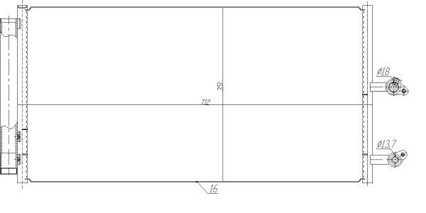 Klimakondensator 0044810260-03 | Volvo, 32138990, 31657301, 31686539, 32339858