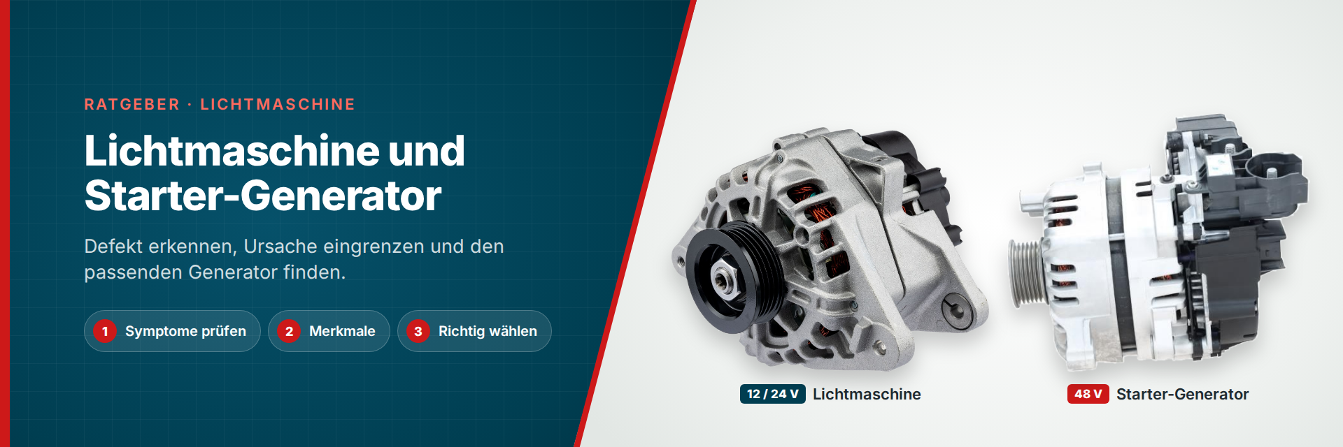 Lichtmaschine und Starter-Generator: Defekt erkennen und den passenden Generator finden