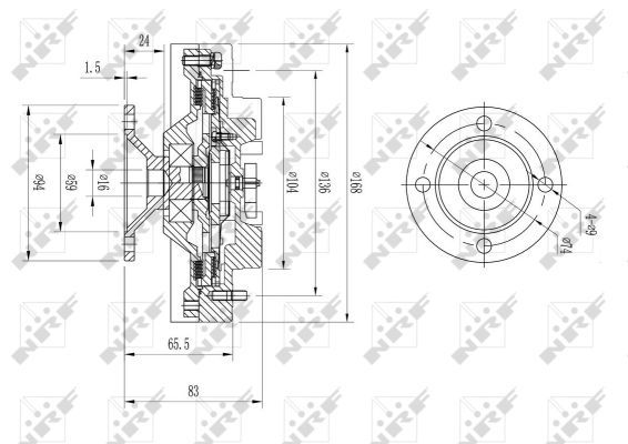 Lüfterkupplung, 0050910225-03 | Toyota, 1621050051, 1621050090, 1621050040, 1621050021