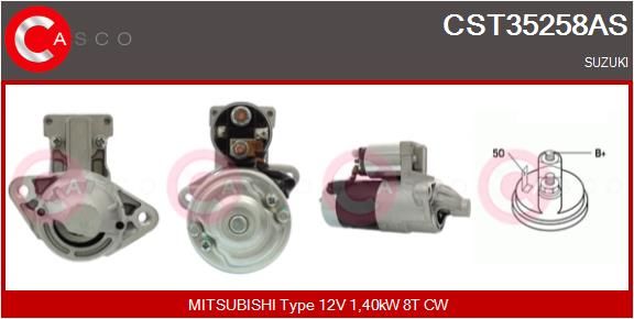 Aftermarket Starter - 0000214464-03 | Mitsubishi, Suzuki, M001T86081, M1T86081, 3110065DB0, 3110067D20000