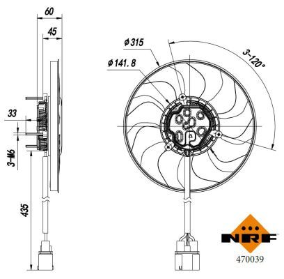 Lüfter, Motorkühlung - 0050810569-03 | Porsche, 99162493500, 99162493501, 99162493901, 99162493902