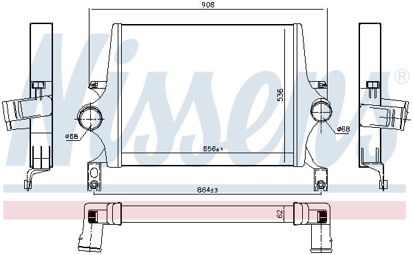 Ladeluftkühler, 0046810625-03 | Ford, 5C3Z6K775AA, 6C3Z6K775A