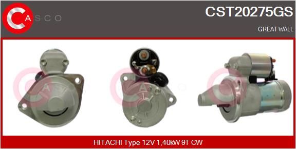 Original Starter Great Wall, Hitachi, Suzuki, 3708100AEC01, S114960, 3110087J11 | 0000214192-01