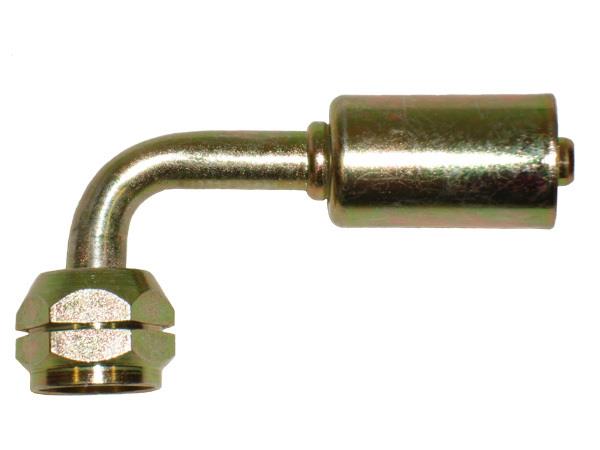 Stahl Fitting | 90°, Schlauchgröße 6