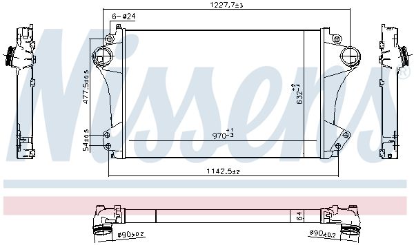 Ladeluftkühler, 0046810621-03 | Scania, 2362749, 2587826