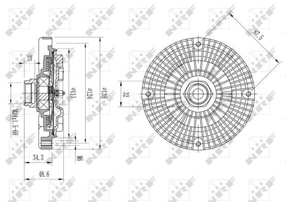 Lüfterkupplung, 0050910283-03 | Audi, 4A0121350B