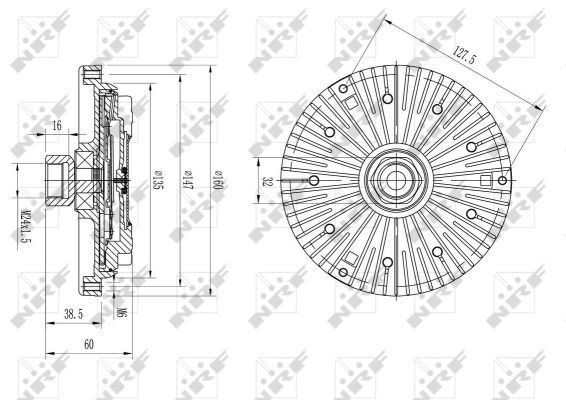 Lüfterkupplung, 0050910286-03 | Audi, 077121350A, 077121350C, 077121350D