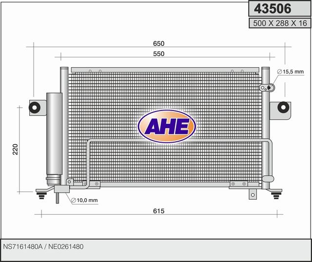 Klimakondensator, 0044810967-03 | Mazda 3, NE0261480, NS7161480A