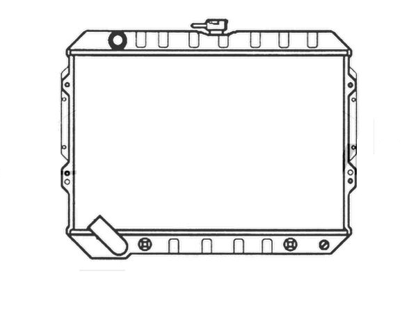 Kühler, Motorkühlung - 0047013365-03 | Mitsubishi Pajero, MB538805, MB660076