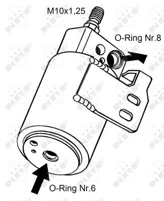 Filtertrockner, Klimaanlage - 0085110073-03 | Opel, 1618150, 90559848, 9117400