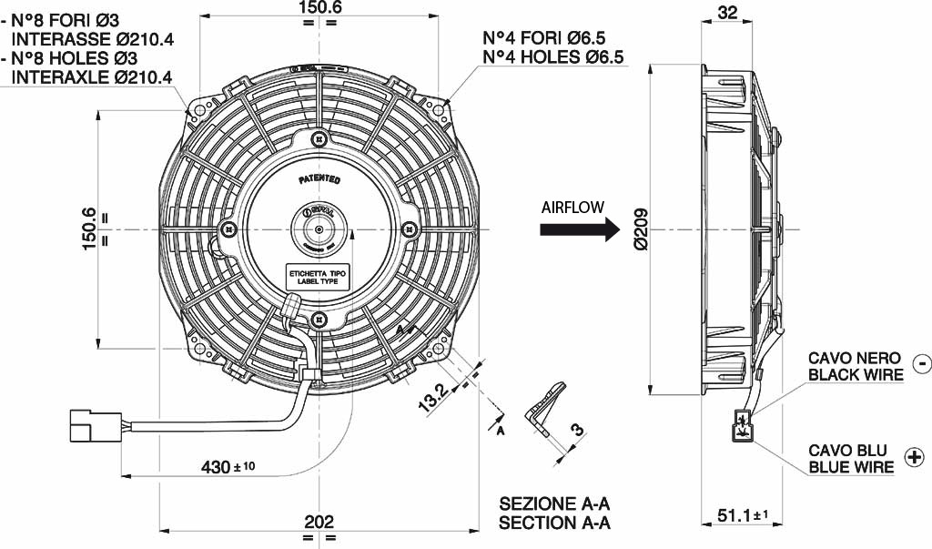 Lüfter - 0050811078-01 | 76092222, 87530578, AT275042