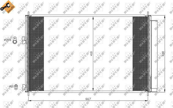 Klimakondensator 0044810720-03 | Toyota, 8846042100, 8846042120