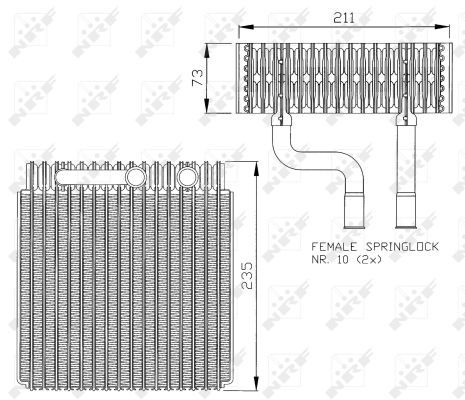 Verdampfer Klimaanlage, 0047110022-03