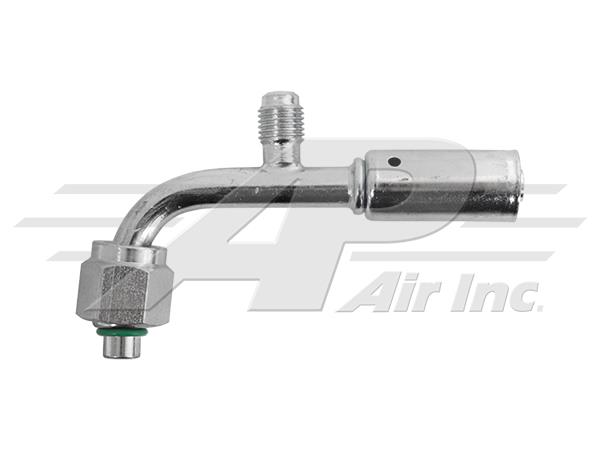 Pressfitting 5/8" O-Ring weiblich, 90°, Stahl, Reduzierter Außendurchmesser – Kfz-Klimaanlage
