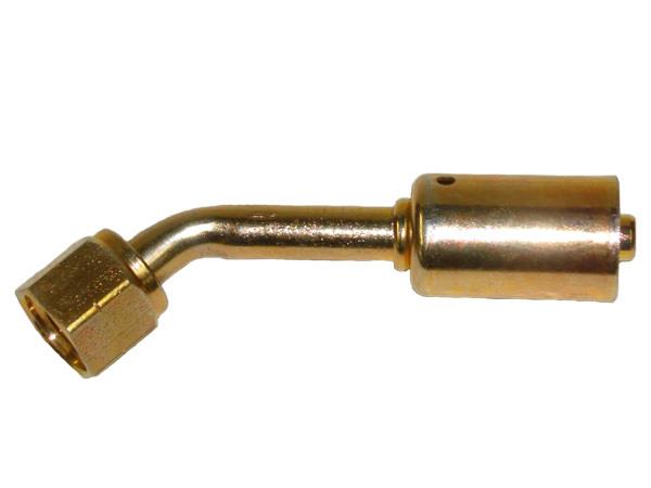 Stahl Fitting | 45°, Schlauchgröße 10