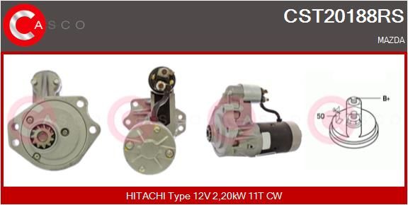 Generalüberholter Starter - 0000214245-02 | Mazda, Isuzu, 8943447043, 8970877050, Y70118400