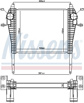 Ladeluftkühler, 0046810683-03 | Iveco, 504289365