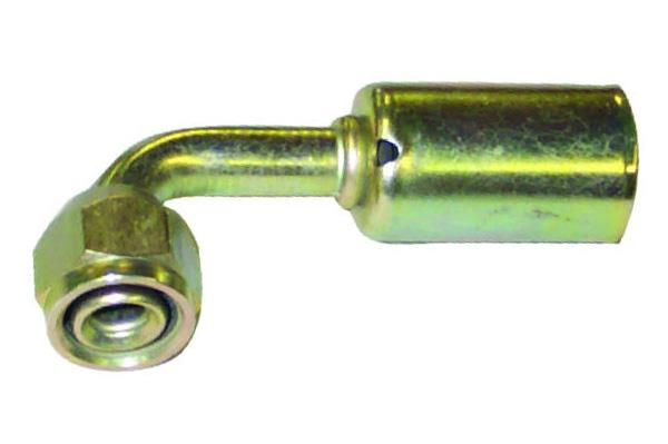 Stahl Fitting | 90°, Schlauchgröße 10 - reduzierter Außendurchmesser