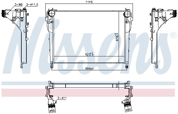 Ladeluftkühler, 0046810595-03 | Mercedes-Benz, 9615000302, A9615000302