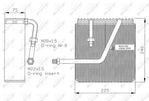 Verdampfer Klimaanlage, 0047110012-03