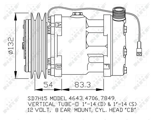 Aftermarket Klimakompressor, 0044710005-03