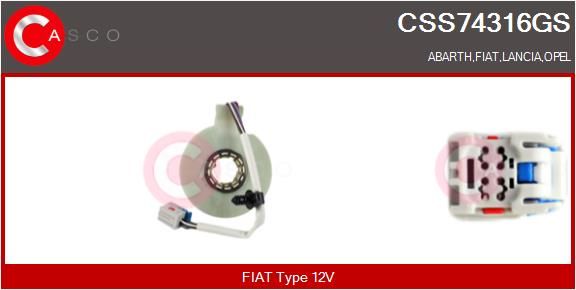 Lenkwinkelsensor, 0325210047-01 | Abarth, Fiat, W02024