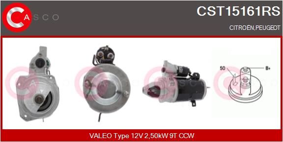 Austausch Starter - 0000214209-02 | Citroen, Peugeot, 91536160, 95493097, 95495248, 95496952