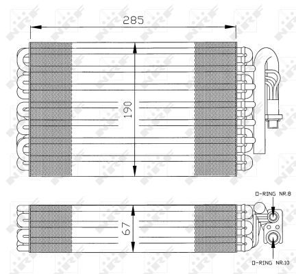 Verdampfer Klimaanlage, 0047110002-03