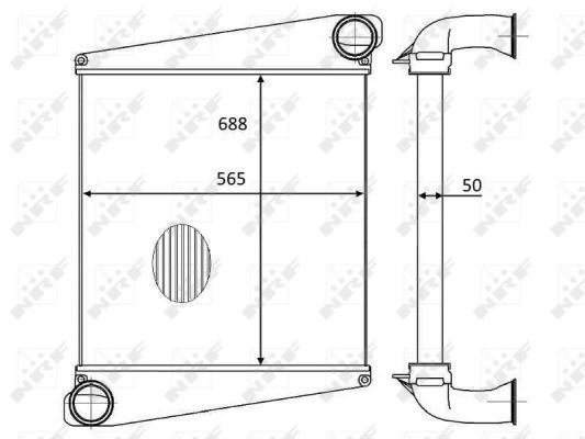 Ladeluftkühler, 0046810285-03 | Volvo, 3183725, 8113538